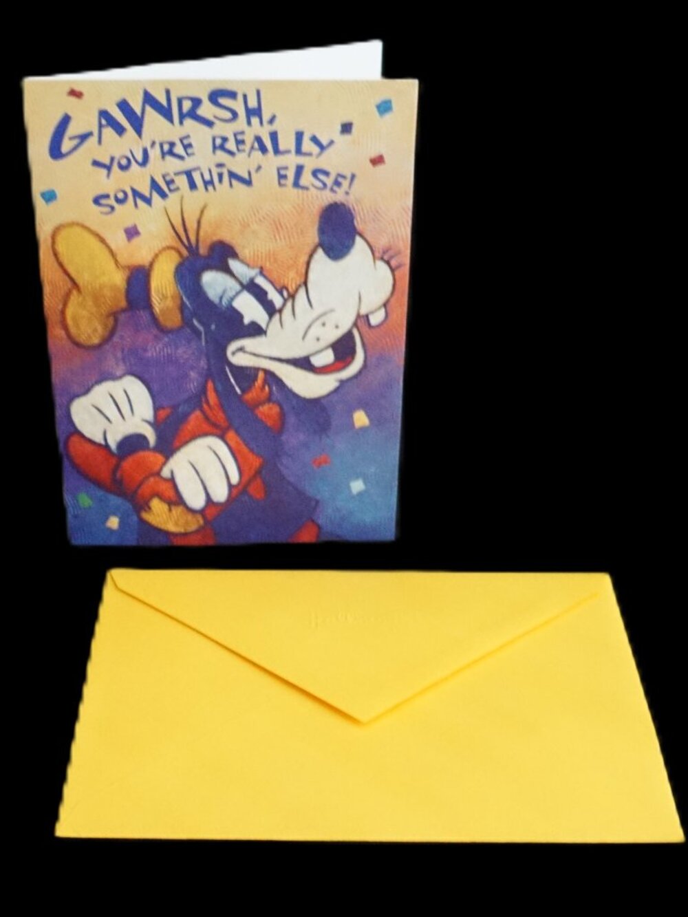 Hallmark Vintage Disney Congratulations! Goofy Greeting Note Card